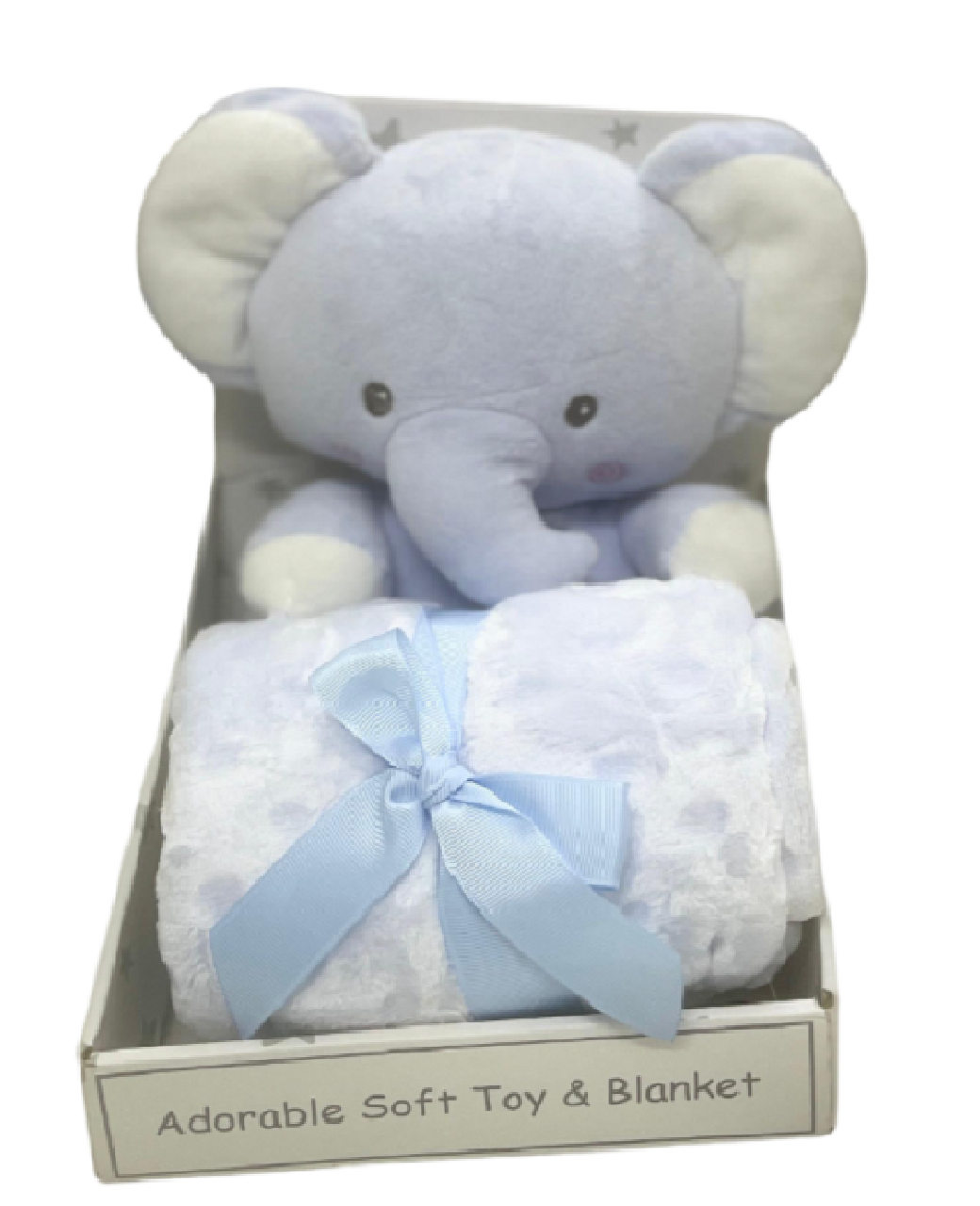 Blue Elephant Sleepy Toy Blanket- Toy and Blanket Set 75cm x 100cm