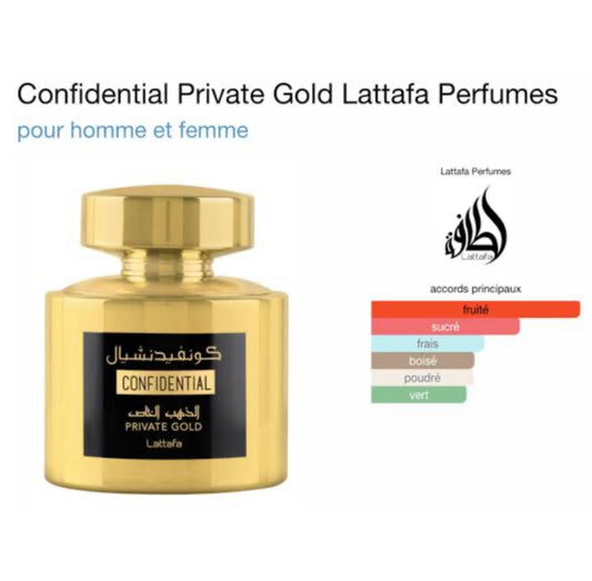 Confidential Private Gold 100ml by Lattafa