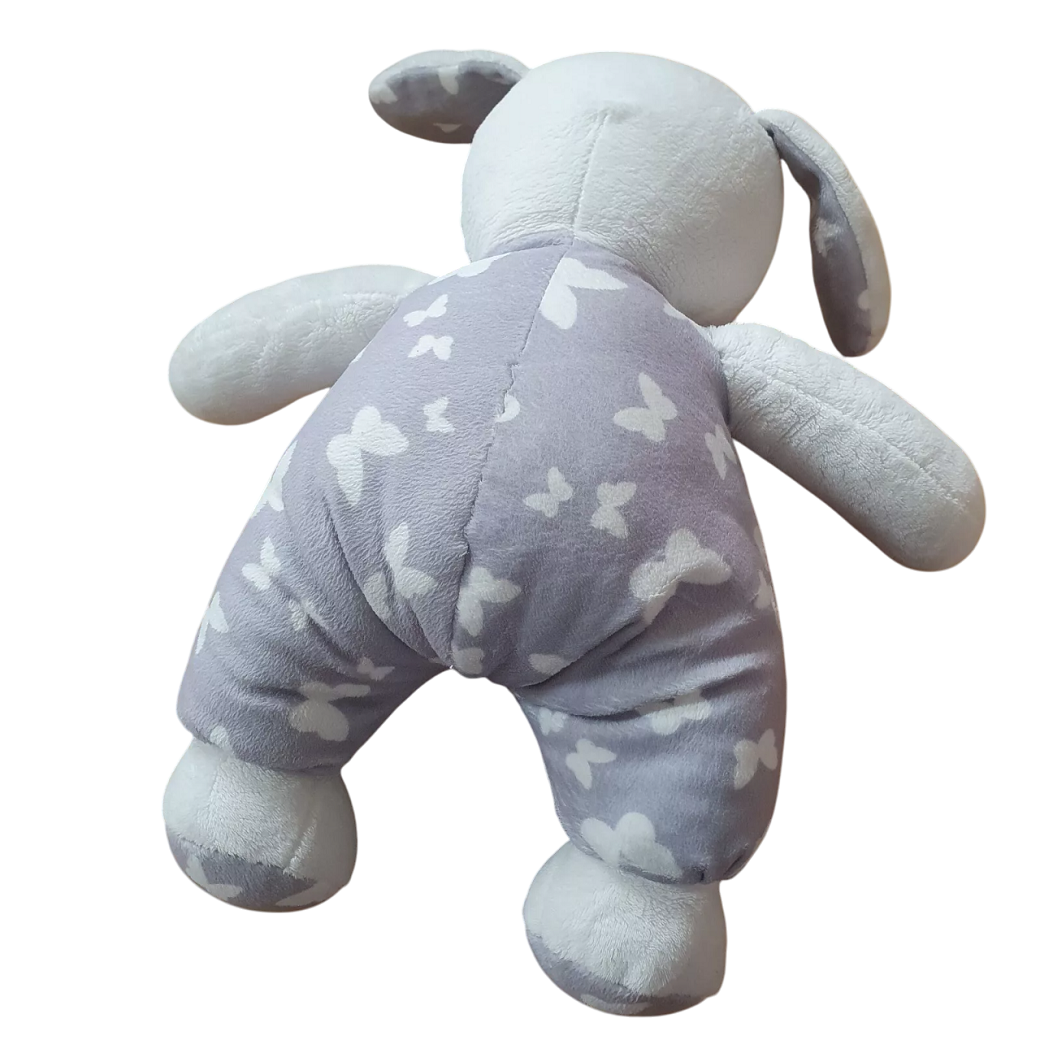 Grey Sleepy Dog Toy Blanket – Toy and Blanket Set 75cm x 100cm