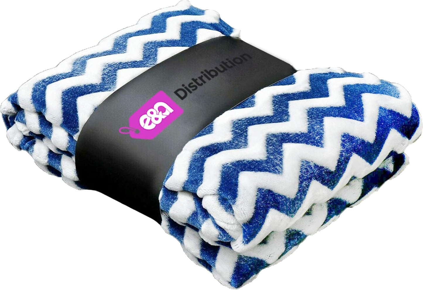 Stitch Blanket Throw Fleece Embossed with Soft Chevron Colour Pattern Variety 140cm x 180cm