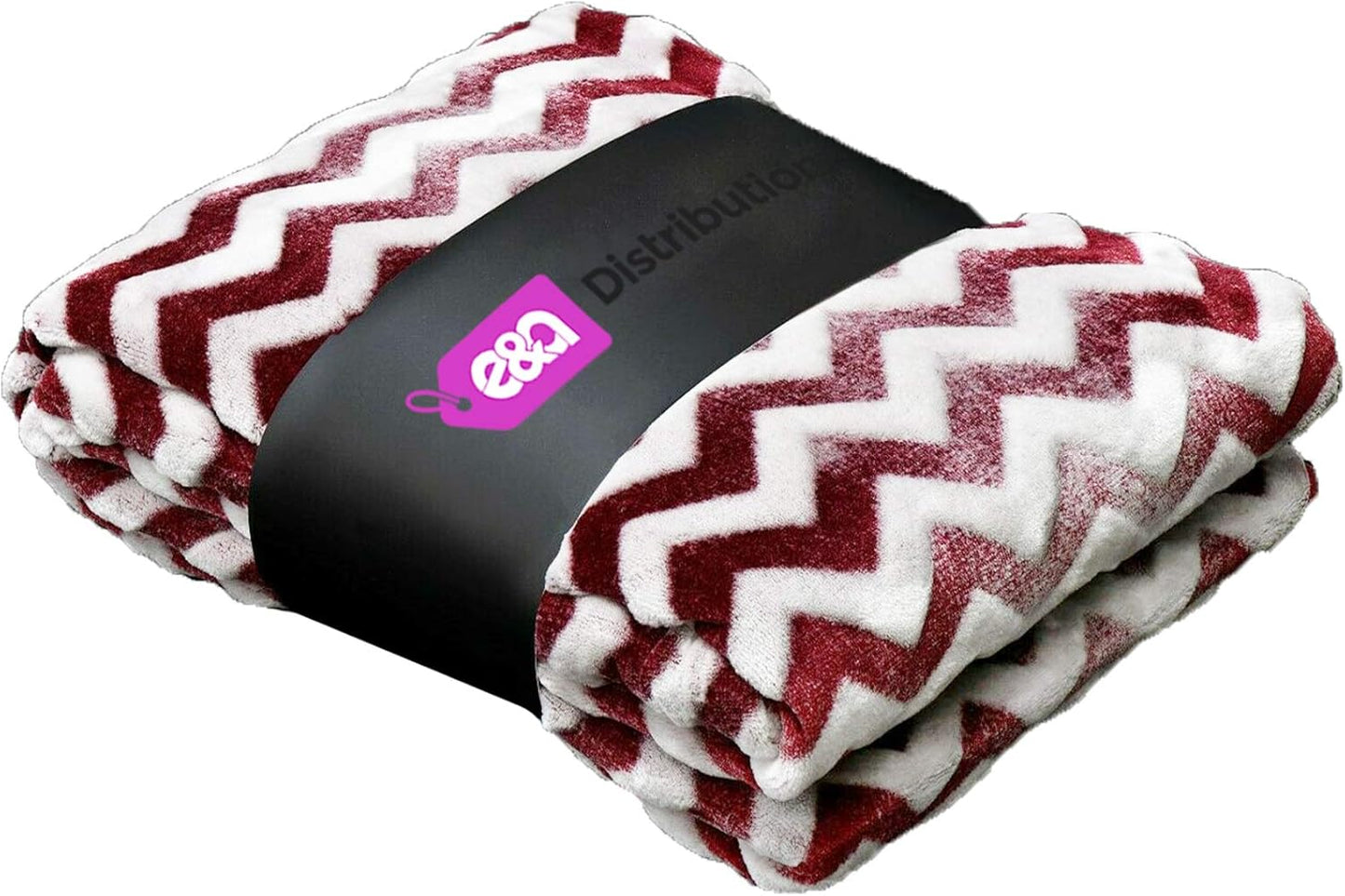 Stitch Blanket Throw Fleece Embossed with Soft Chevron Colour Pattern Variety 140cm x 180cm